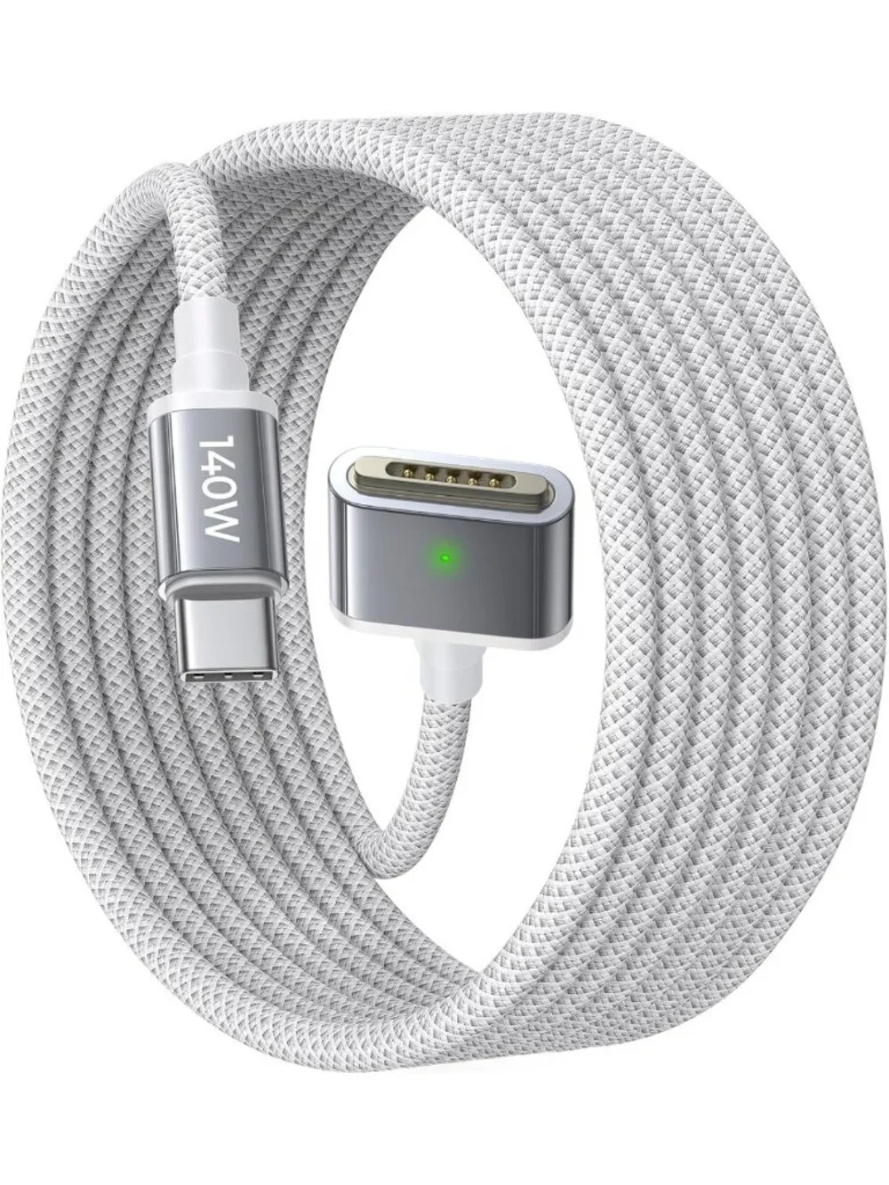 6.6FT USB-C Magnetic Charger Cable for MacBook Pro & Air, 140W Fast Charging